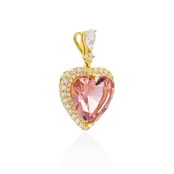 Lory Jewellery Heart Pendant P19003 Siamite #1414 Silver 925