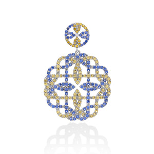 Lory Jewellery Armenian Pendant P21025 Siamite #133501 Silver 925