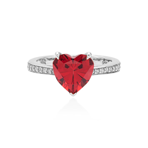 Lory Jewellery Valentine Ring R19016 Siamite #1593 Silver 925